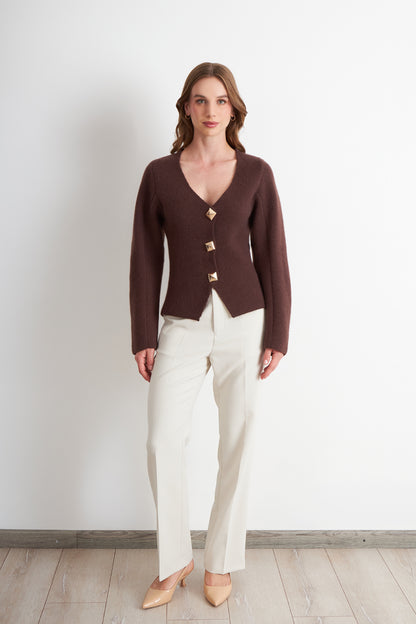 Cárdigan Manga Globo Café