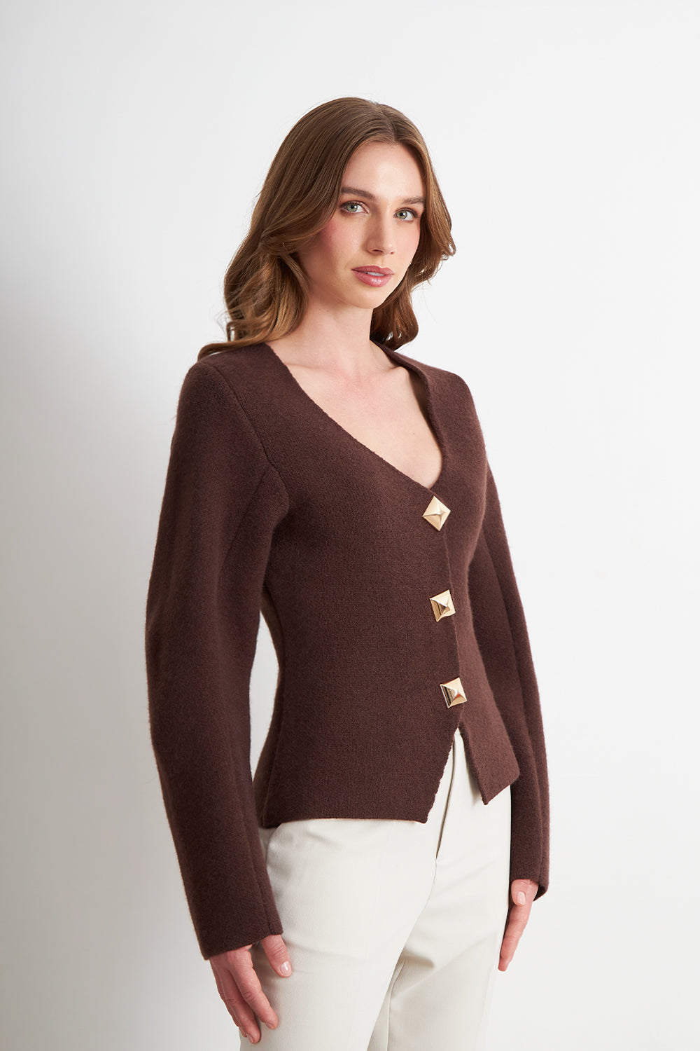 Cárdigan Manga Globo Café