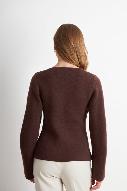 Cárdigan Manga Globo Café