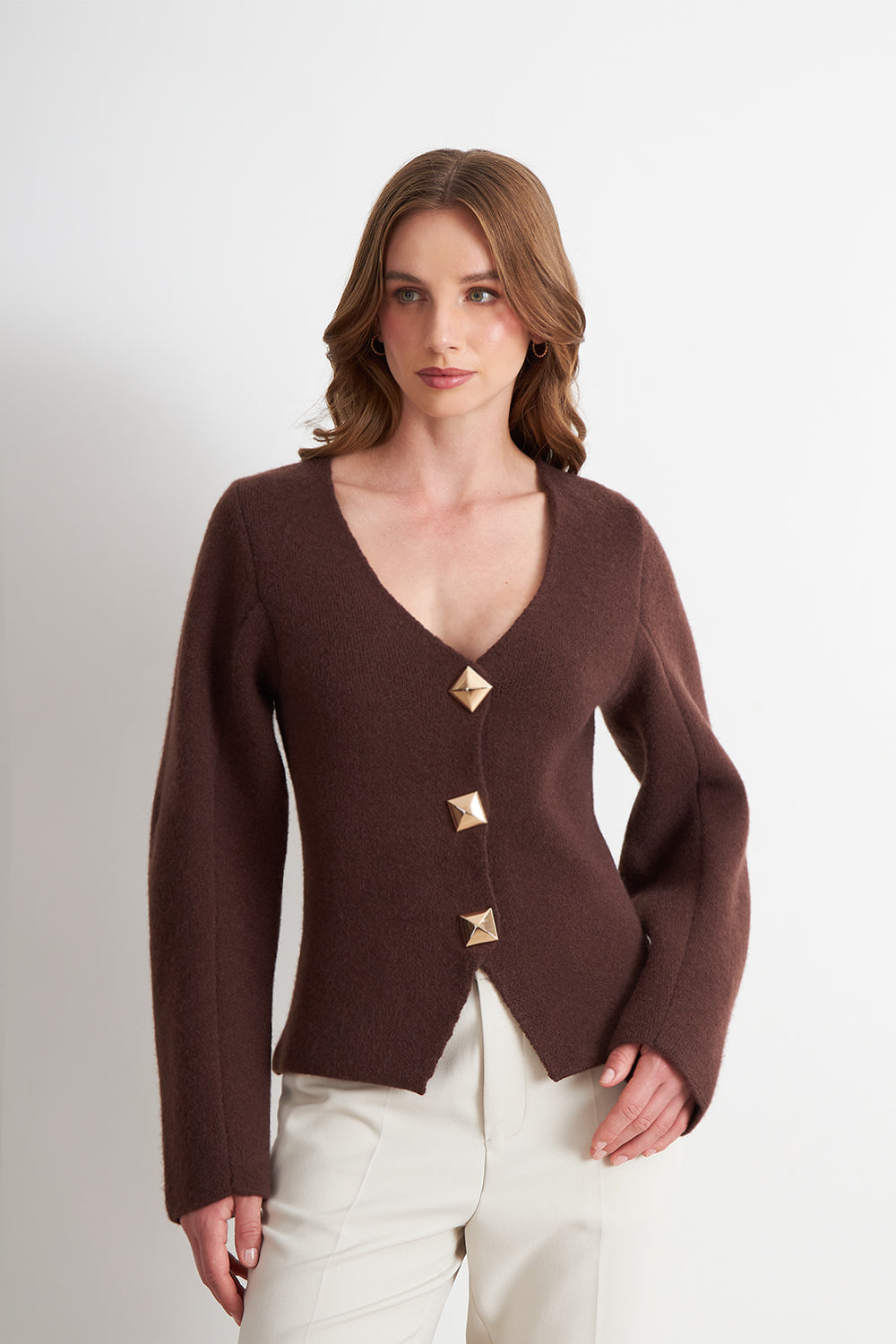 Cárdigan Manga Globo Café