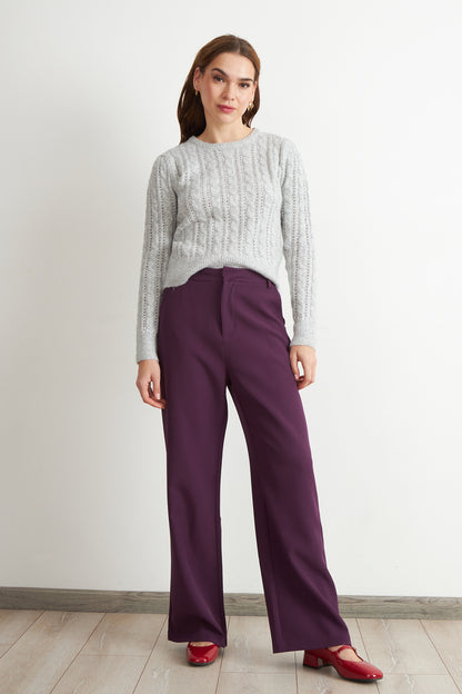 Sweater de Punto Calado Blanco