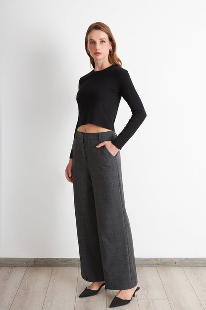 Pantalón Tartán Gris