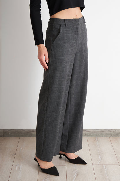 Pantalón Tartán Gris