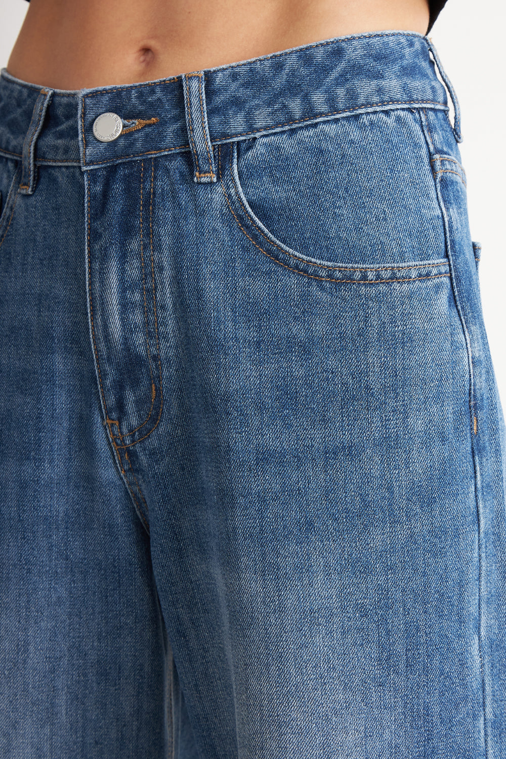 Jeans Pierna Recta Azul