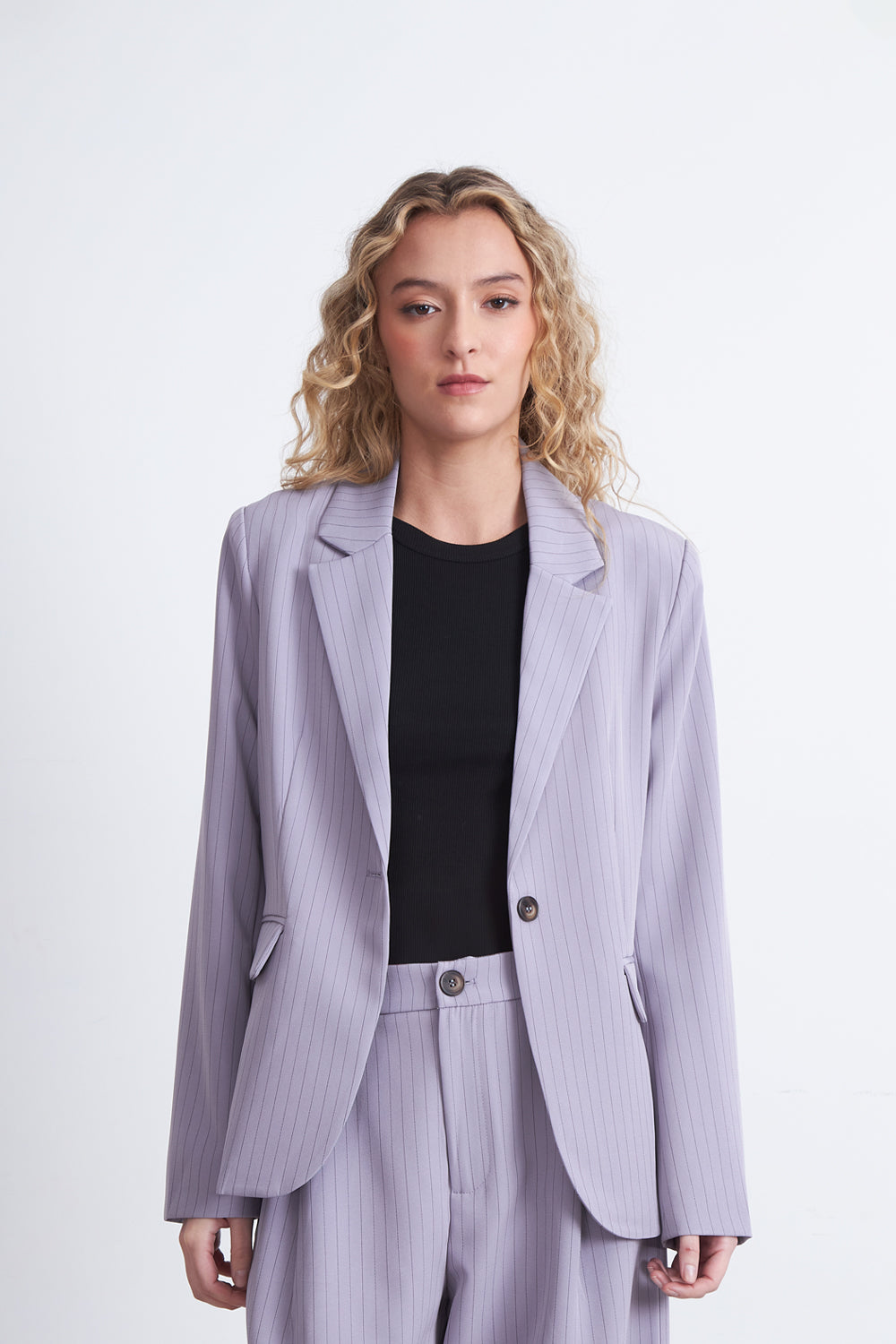 Blazer Rayas Diplomáticas Gris