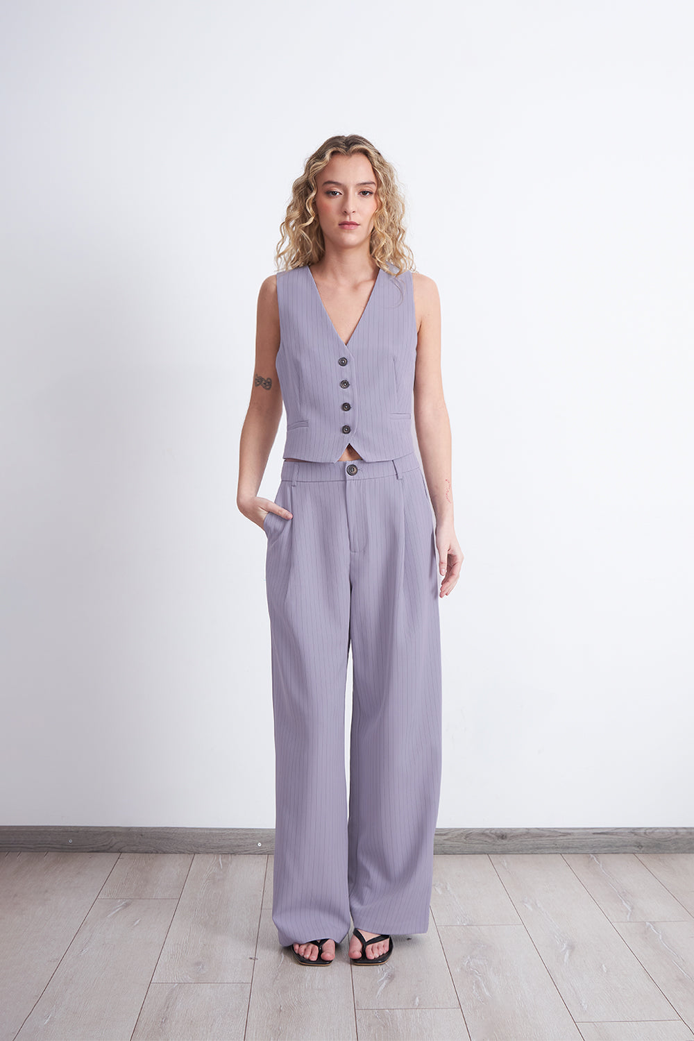 Gilet Sastrero Rayas Diplomáticas Gris