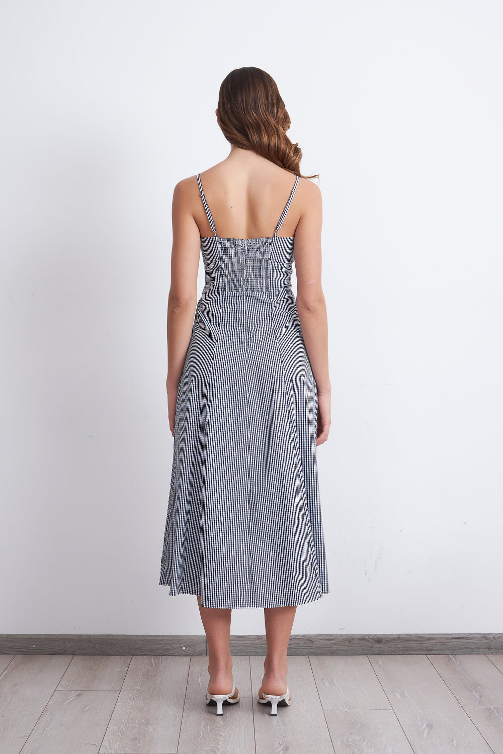 Vestido Vichy Azul Marino