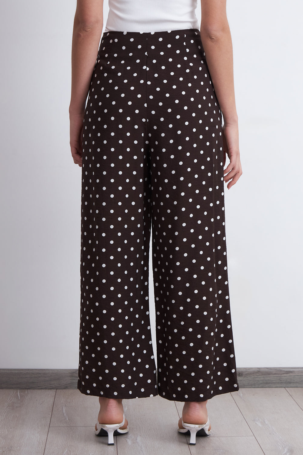 Pantalón Rectos Puntos Café