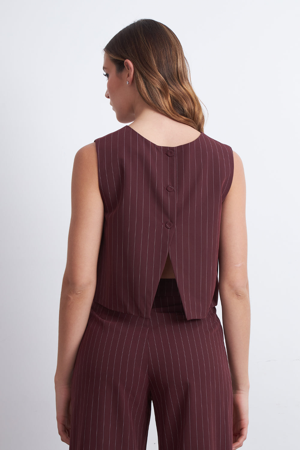 Top Rayas Diplomáticas Verticales Burdeo