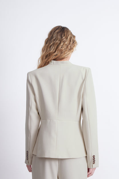 Blazer Básico Sastrero Blanco