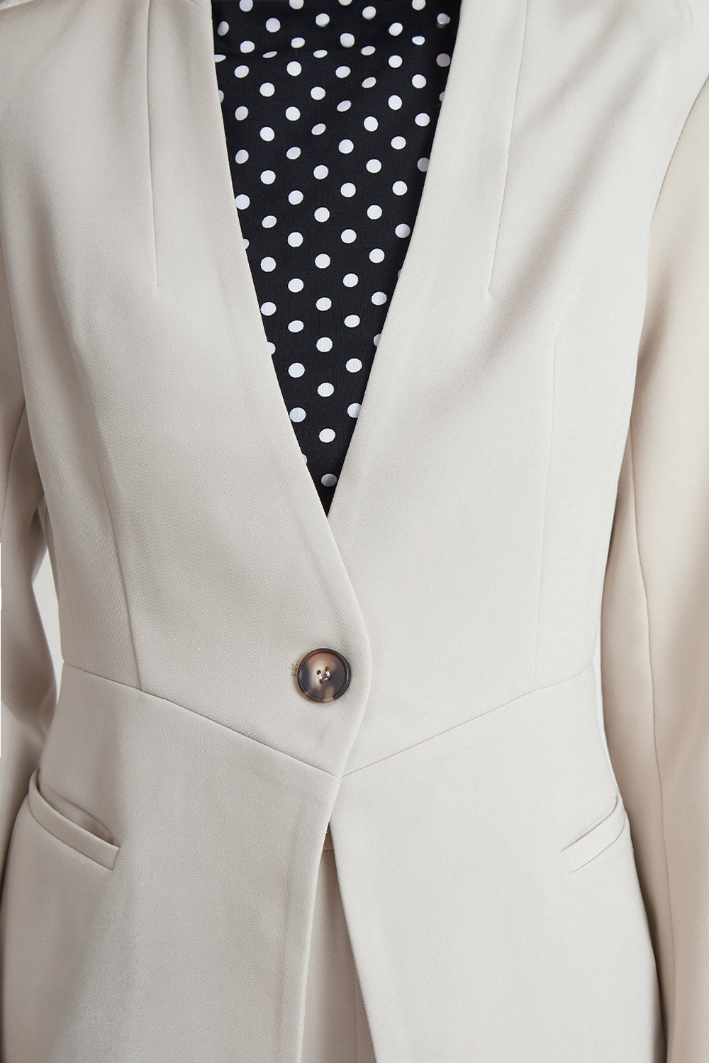 Blazer Básico Sastrero Blanco