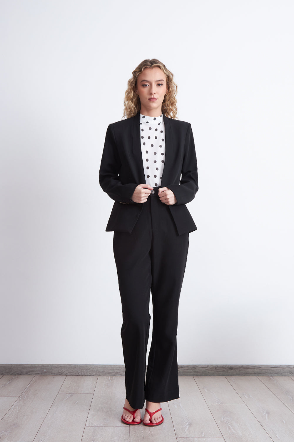 Blazer Básico Sastrero Negro