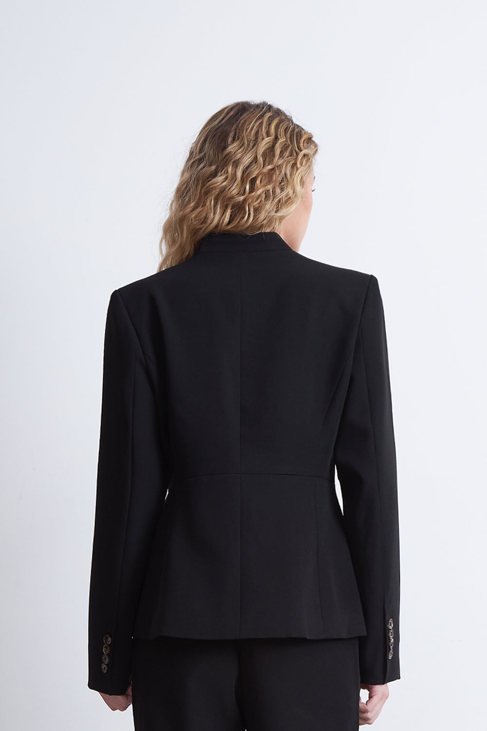 Blazer Básico Sastrero Negro