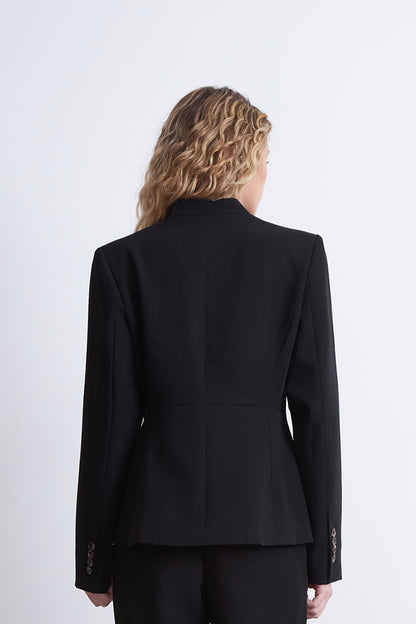 Blazer Básico Sastrero Negro