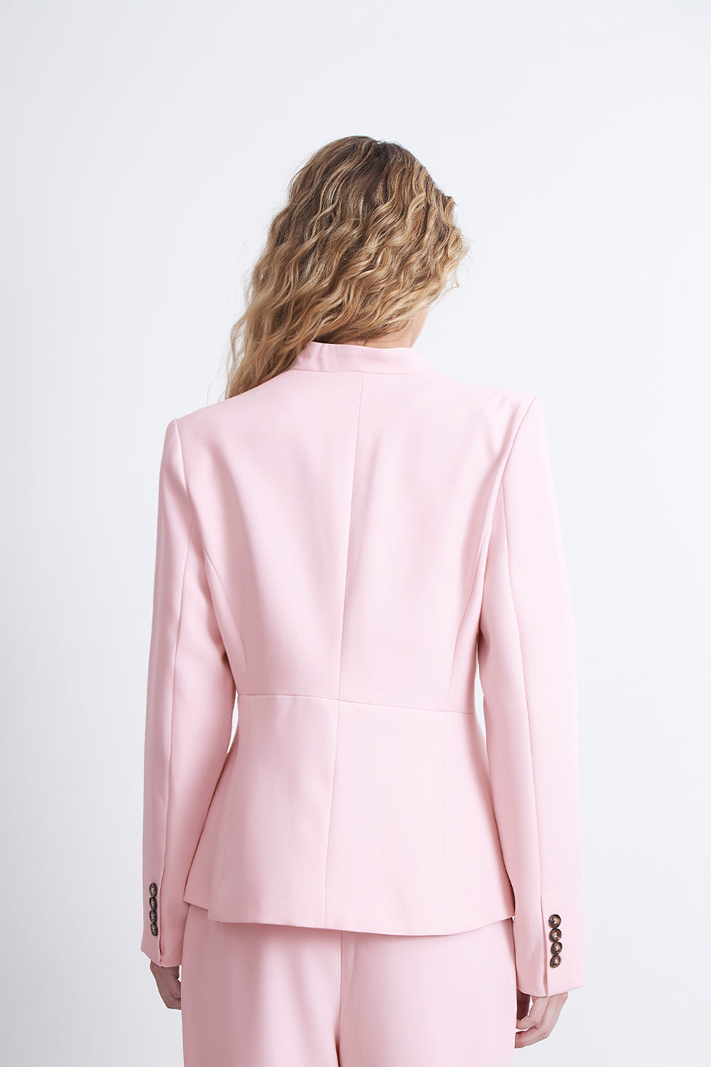 Blazer Básico Sastrero Rosado