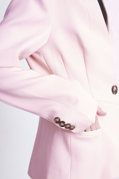 Blazer Básico Sastrero Rosado