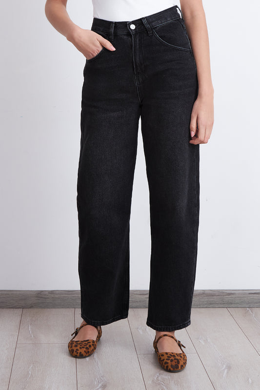 Jeans Barrel Negro