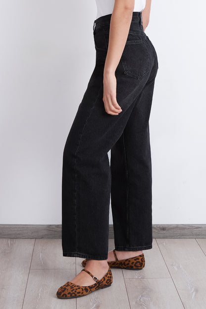 Jeans Barrel Negro