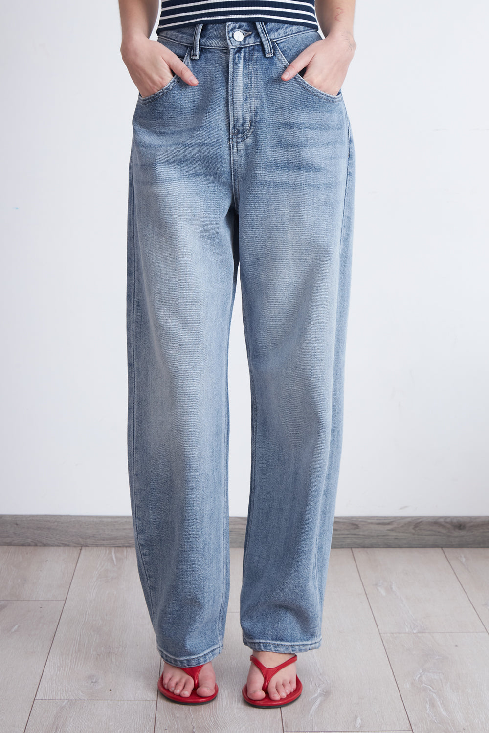 Jeans Barrel Celeste