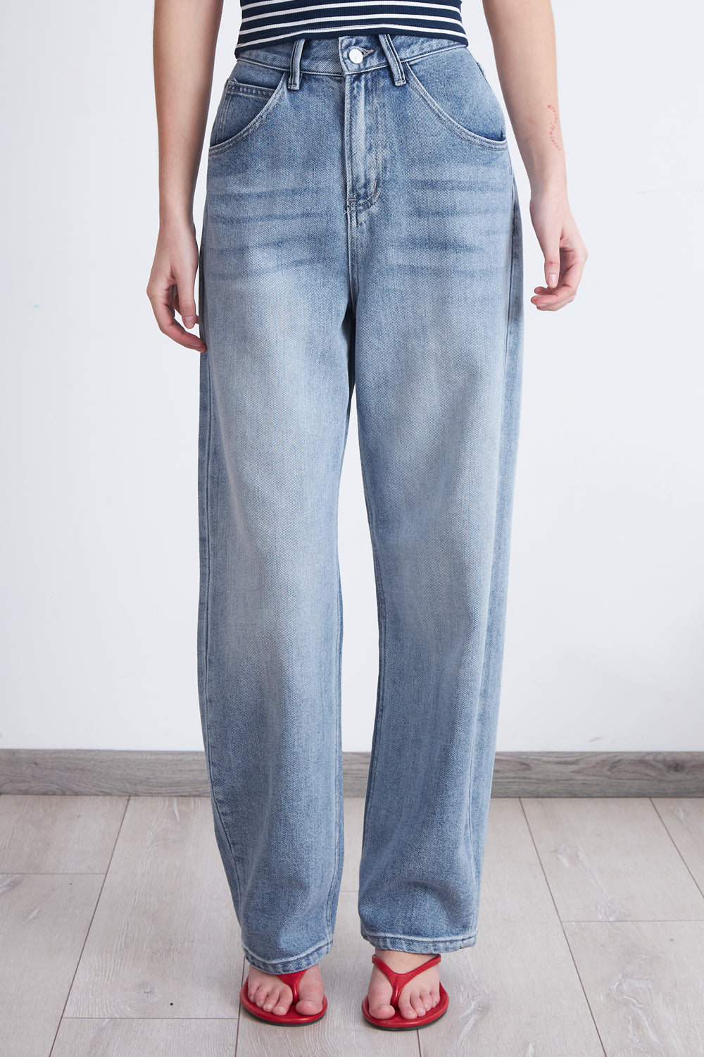 Jeans Barrel Celeste