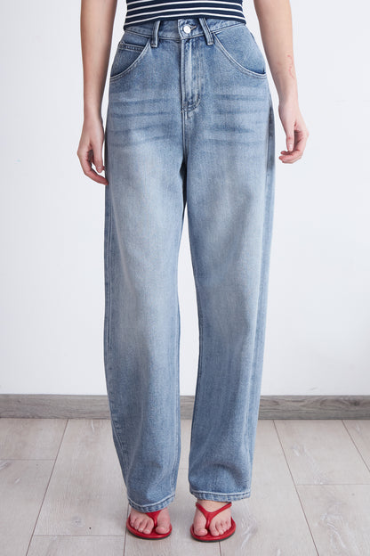 Jeans Barrel Celeste
