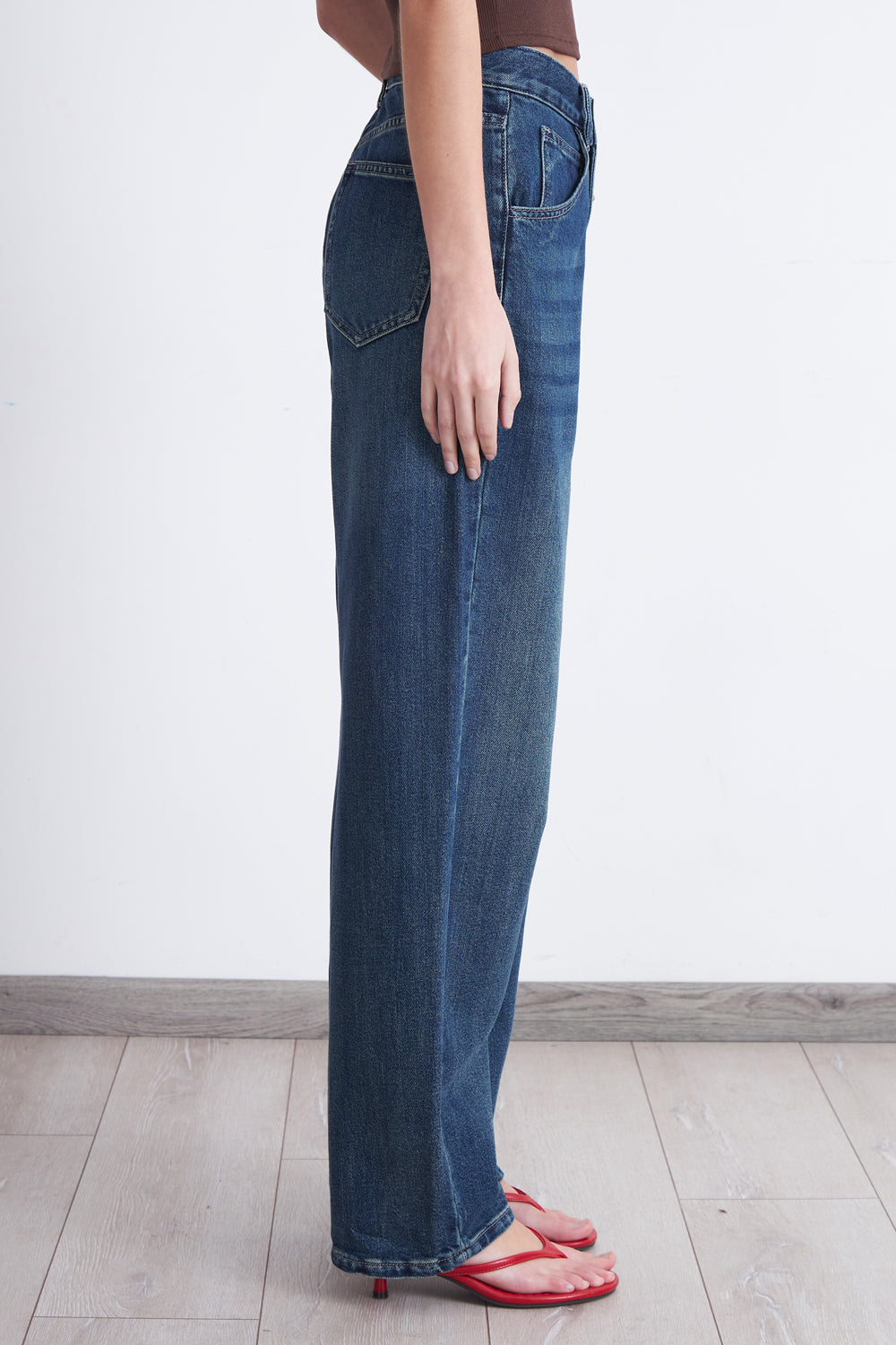 Jeans Barrel Azul Marino