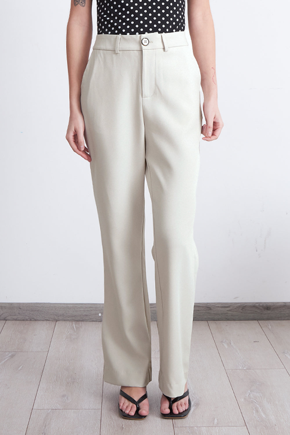 Pantalón Sastrero Recto Blanco