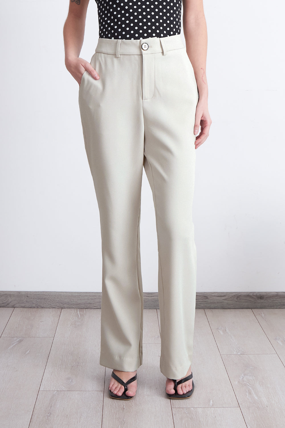 Pantalón Sastrero Recto Blanco