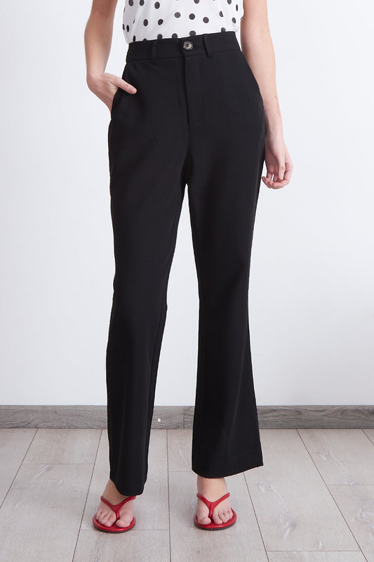 Pantalón Sastrero Recto Negro