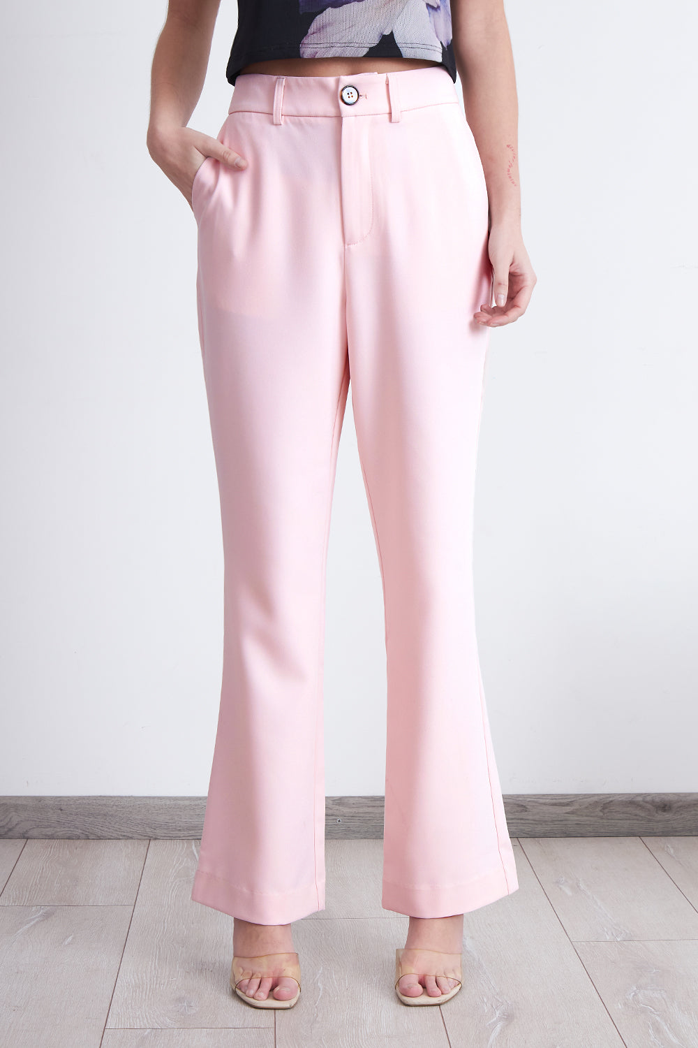 Pantalón Sastrero Recto Rosado