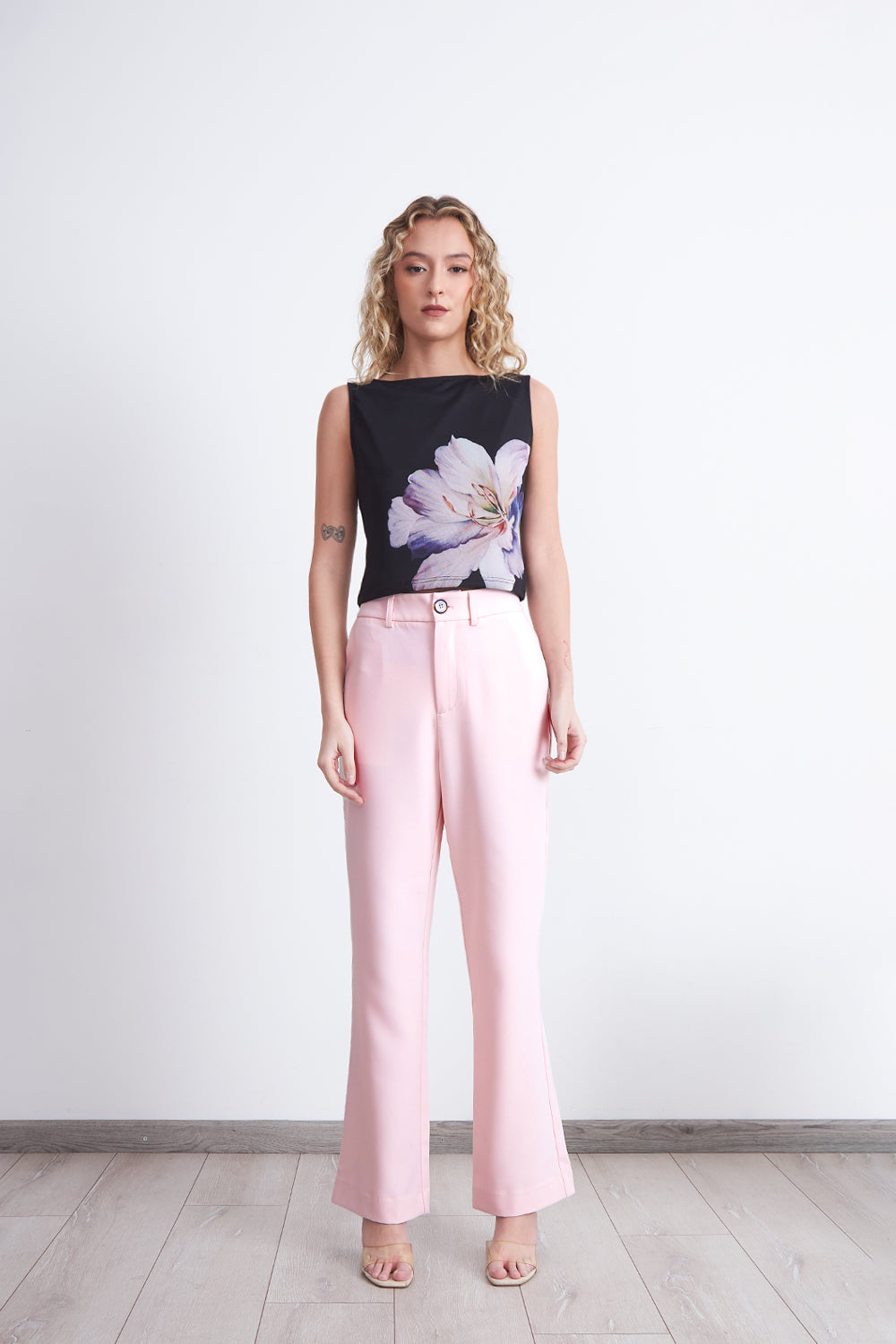 Pantalón Sastrero Recto Rosado