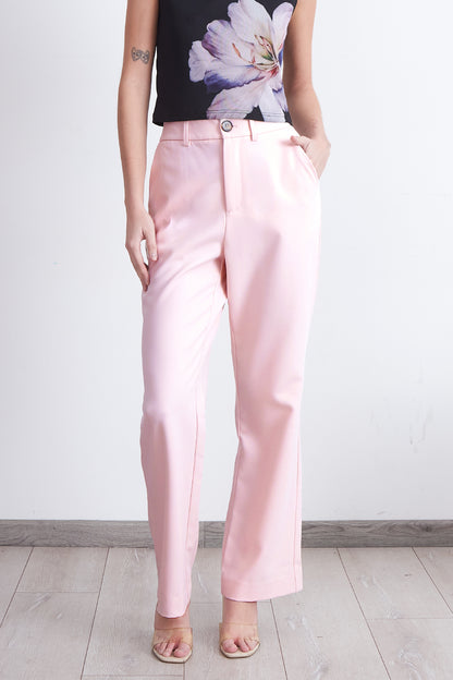 Pantalón Sastrero Recto Rosado
