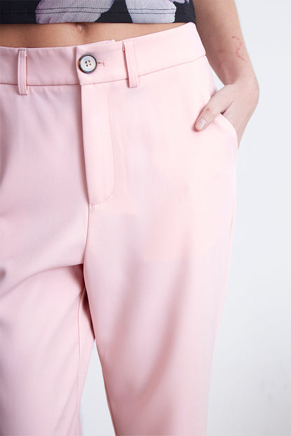 Pantalón Sastrero Recto Rosado