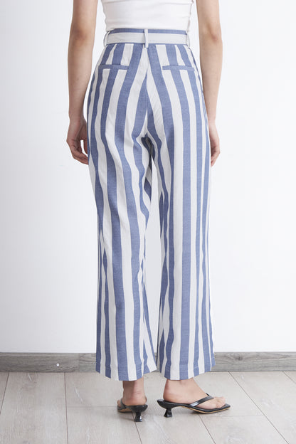 Pantalón Rayas Verticales Azul Marino