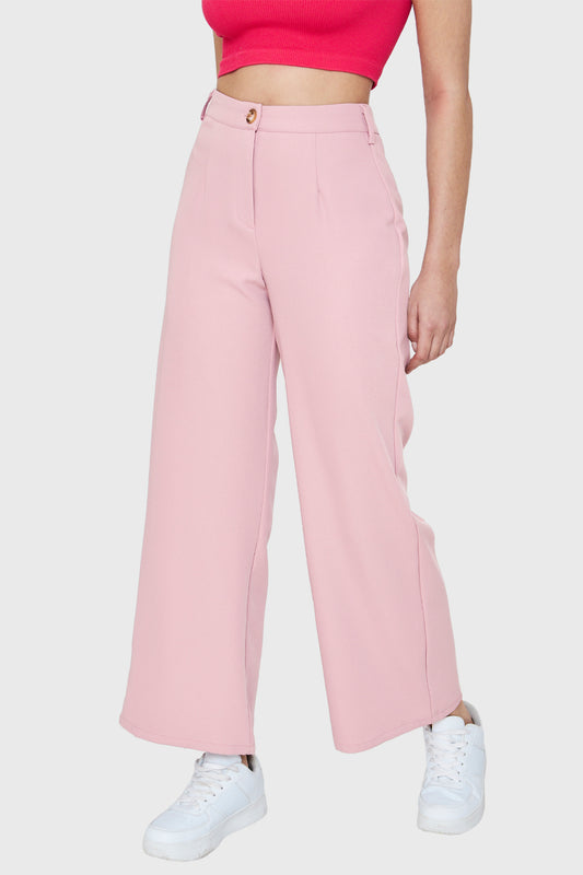 Pantalón Recto Rosa
