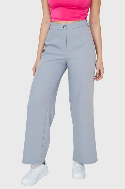 Pantalón Recto Celeste
