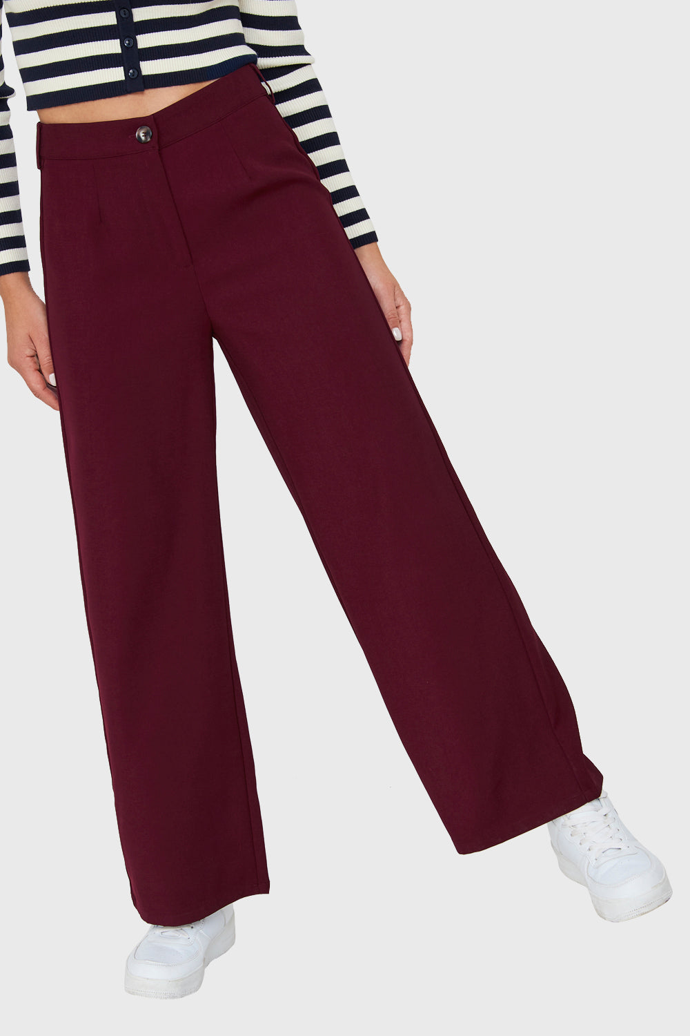 Pantalón Recto Burdeo