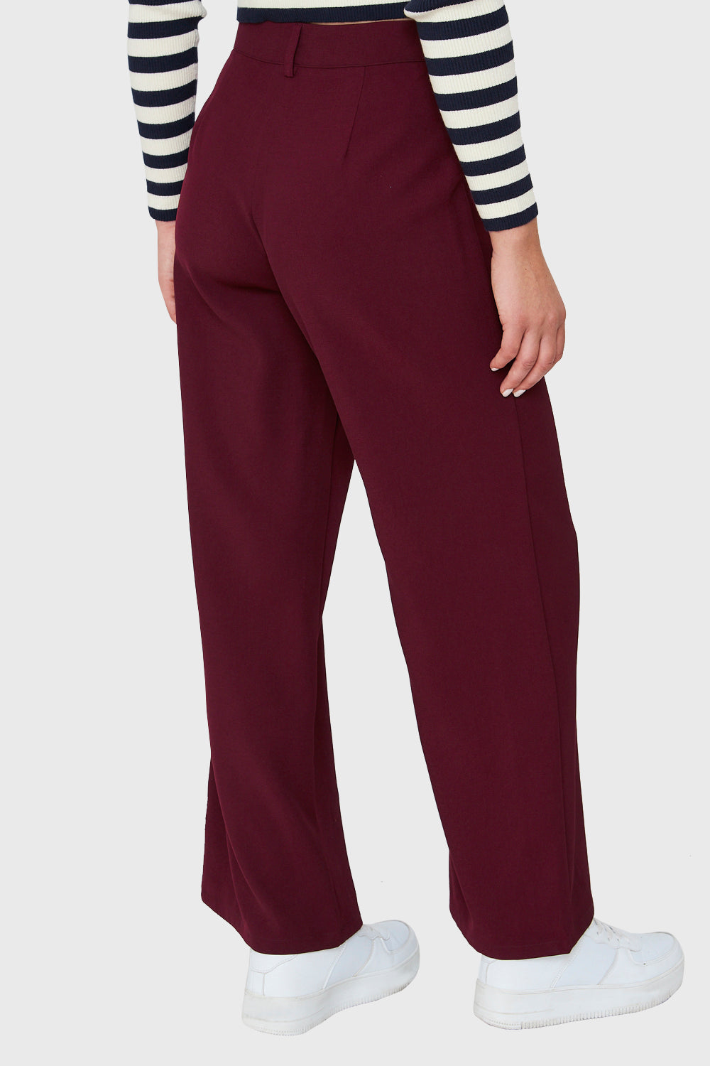 Pantalón Recto Burdeo