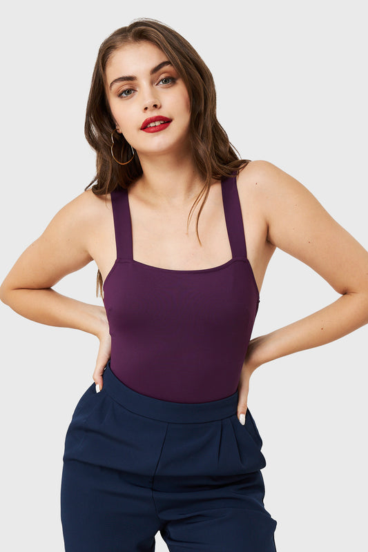 Body Tirante Ancho Morado