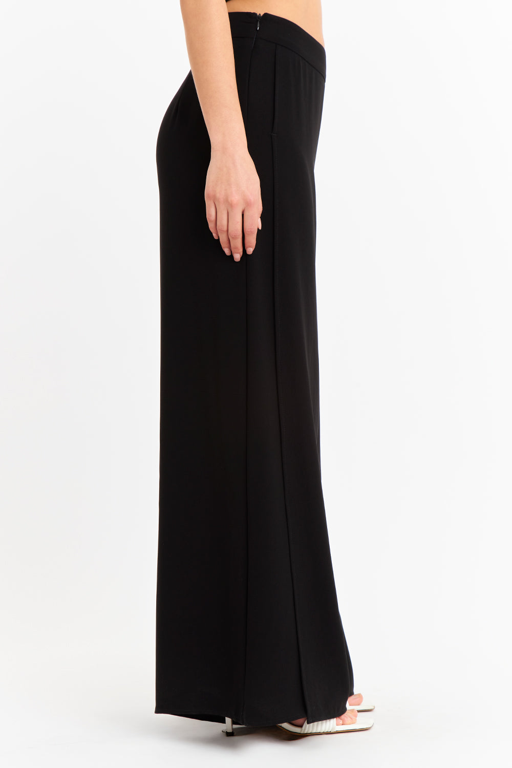 Pantalón Palazzo Tajos Negro