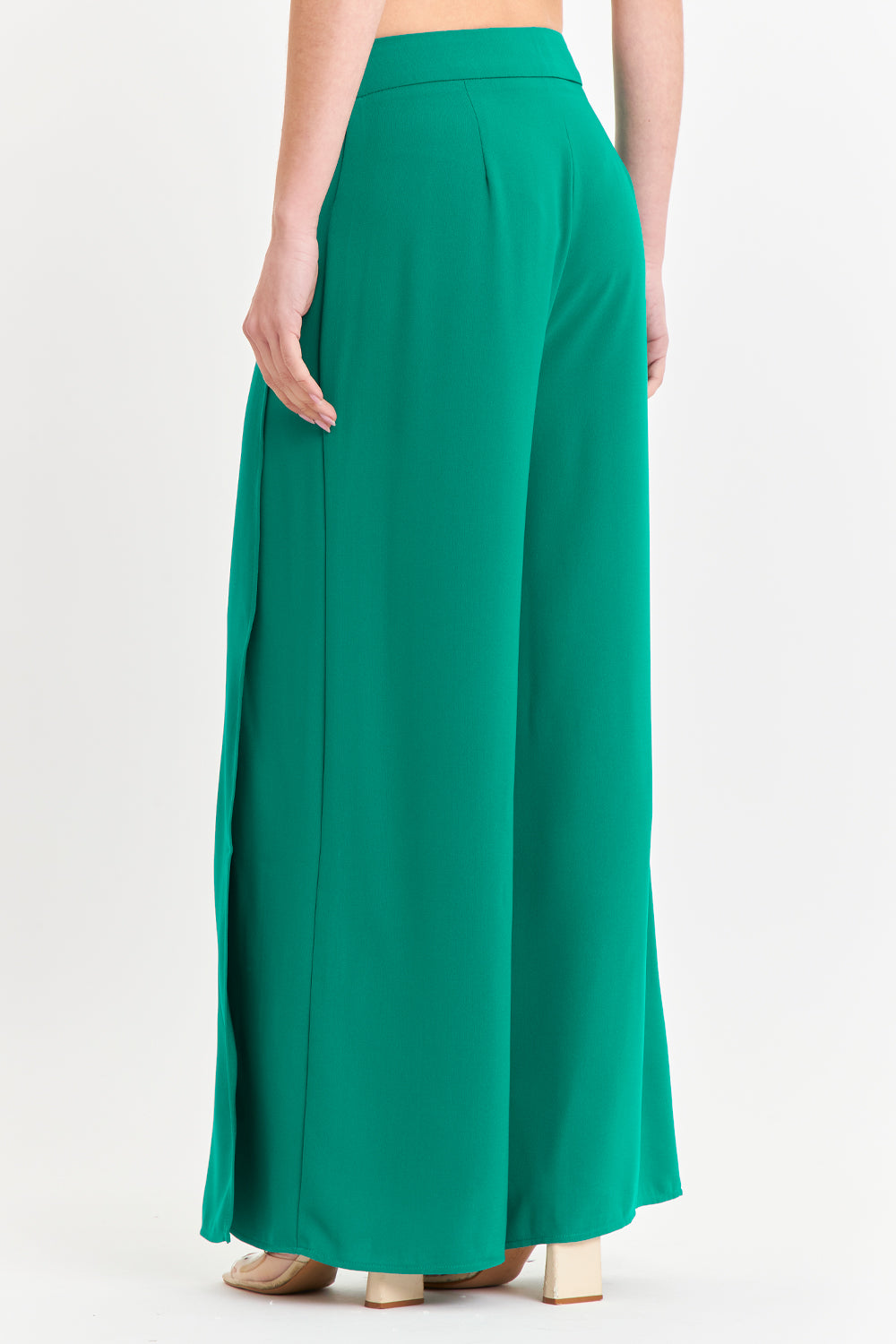 Pantalón Palazzo Tajos Verde