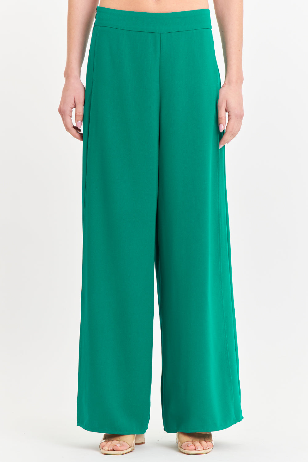 Pantalón Palazzo Tajos Verde