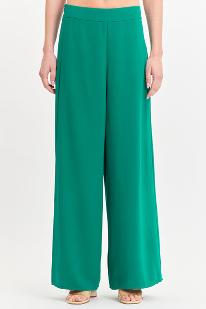 Pantalón Palazzo Tajos Verde