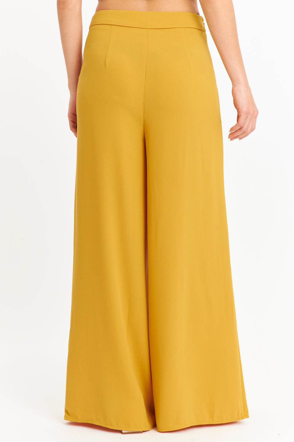 Pantalón Palazzo Tajos Mostaza