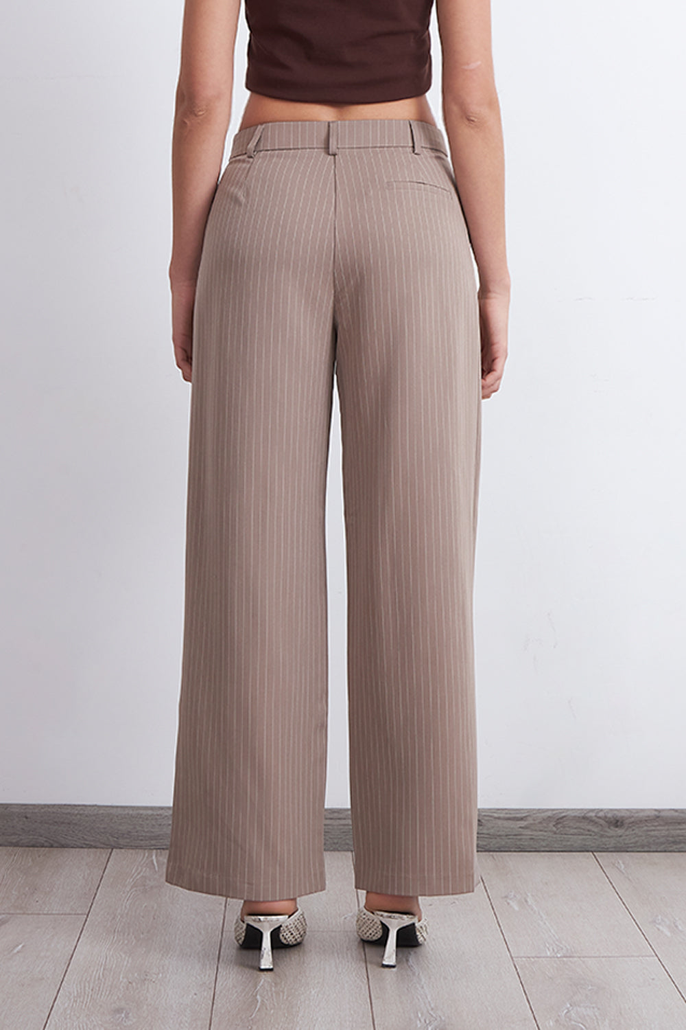 Pantalón Recto Raya Diplomática Khaki