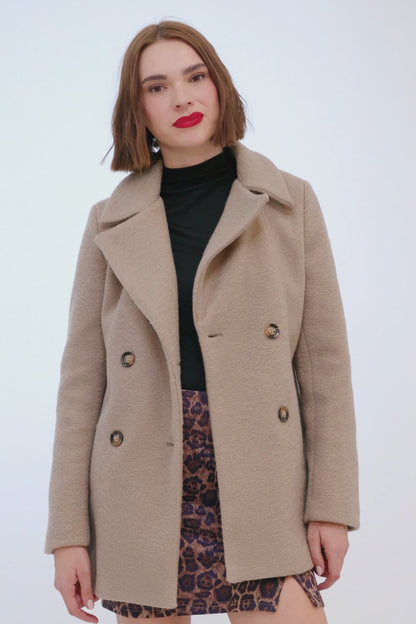 Abrigo Bouclé Khaki