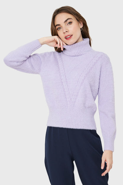 Sweater Beatle Brillos Lila