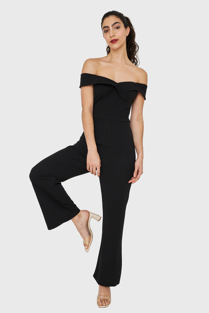 Enterito Escote Bardot Negro