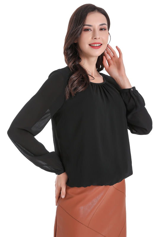 Blusa Base Elasticada Negro