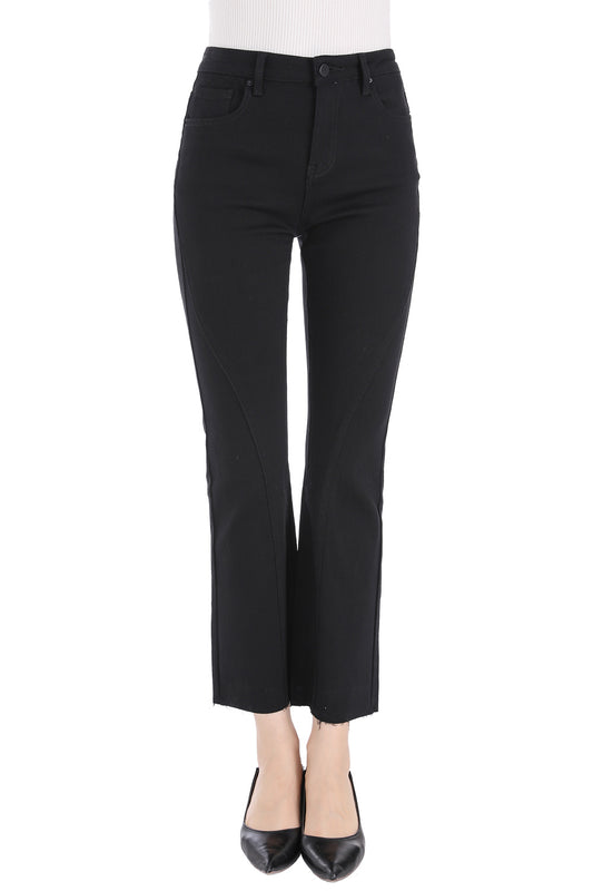 Jeans Detalle Costura Negro